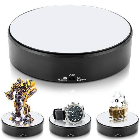 Rotating Display Stand, 7.09in Motorized Rotating Display Stand, 360 ...