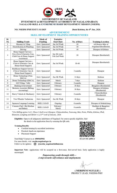 ADVERTISEMENT: IDAN | DIPR Nagaland-Department of Information & Public ...