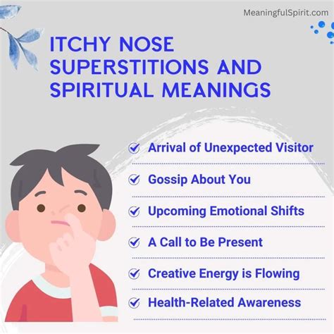 Itchy Nose Superstitions and Spiritual Meanings - Meaningful Spirit