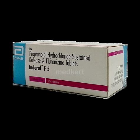INDERAL F 5MG TABLET 10'S : View Price, Combination and Alternatives ...