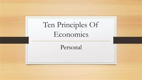 Ten principles of economics | PPTX