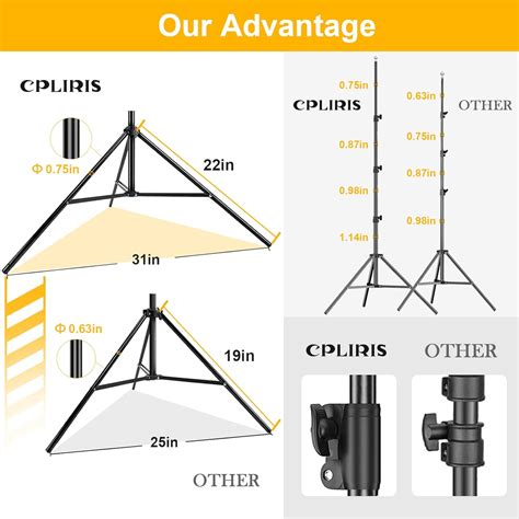 Buy CPLIRIS Backdrop Stand, 8.5x10ft Ajustable Photo Backdrop Stand for ...