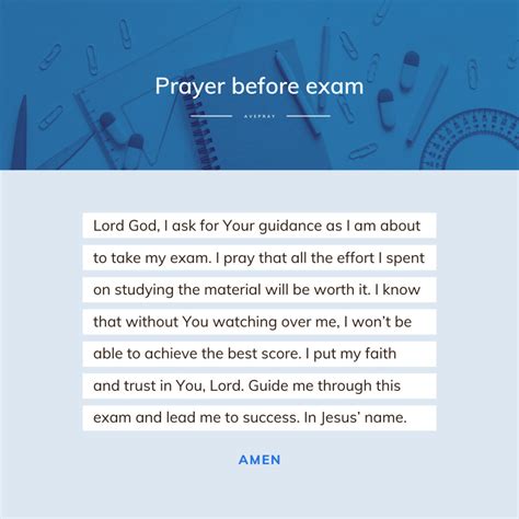 Exam Prayers For Students