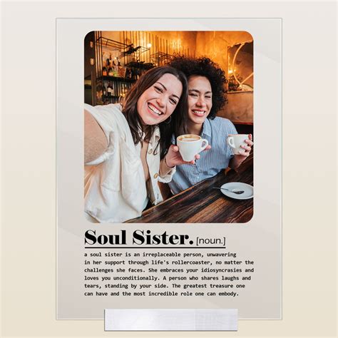 Soul Sister Definition - Personalized Acrylic Photo Plaque – Macorner