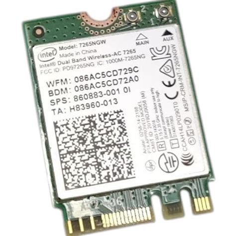 Amazon.in: Buy Intel 7265NGW Dual Band Wireless-AC 7265 802.11ac, 2x2 ...