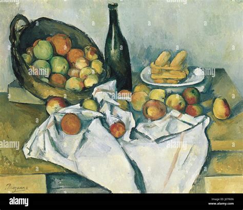 'The Basket of Apples' by Paul Cézanne is a famous still life painting ...