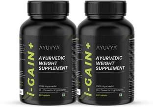 Ayuvya Ayurvedic i-Gain+ Weight Gain Supplement | New and Improved ...