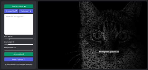 CSS Text Portrait Converter 的图像结果