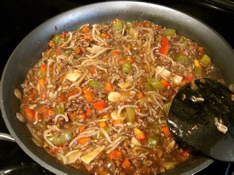 ground beef chop suey recipe