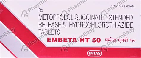 Buy Embeta Ht 50mg Strip Of 10 Tablets Online at Flat 15% OFF | PharmEasy