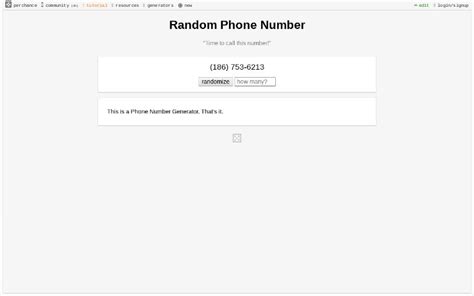 Random Phone Number Generator 的图像结果