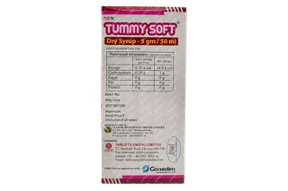 Tummy Soft Dry Syrup 50 Ml - Uses, Side Effects, Dosage, Price | Truemeds