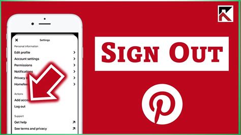 How To Log Out Pinterest Account | Sign Out Pinterest App iPhone ...