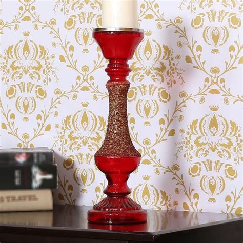 Buy Galaxy Aakriti Peacock Pillar C Holder from Home Centre at just INR ...