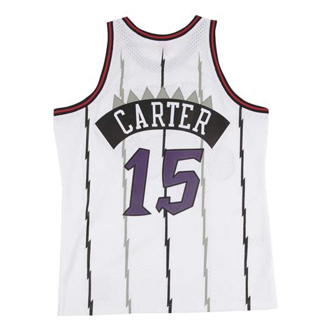 Vince Carter Jersey | Toronto Raptors Throwback Mitchell & Ness White ...
