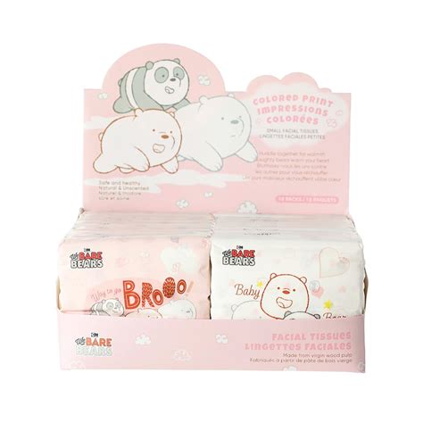 We Bare Bears Collection 4.0 Fragrance-free Facial Tissues with Prints ...