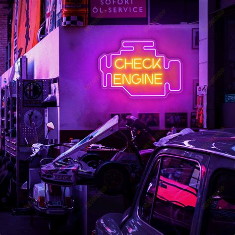 Image result for Neon Check Engine Light