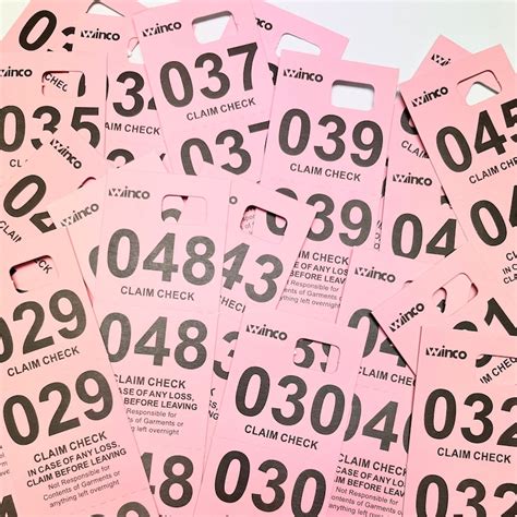 Image result for Plastic Coat Check Tags