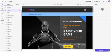 create a website for business