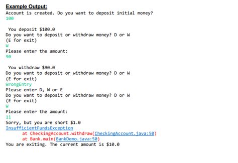 Writing a Class for Banking in Java 的图像结果