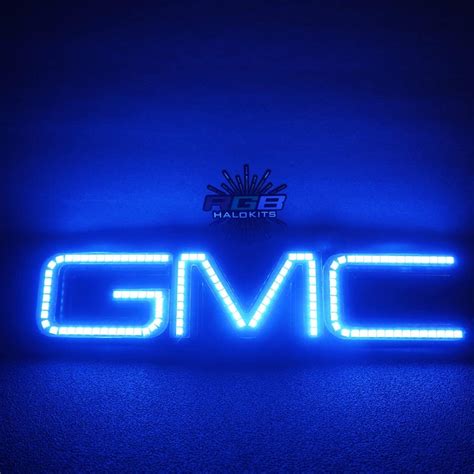 Buy RGB Halo Kits Multicolored LED Logo to fit GMC Front Emblem ...