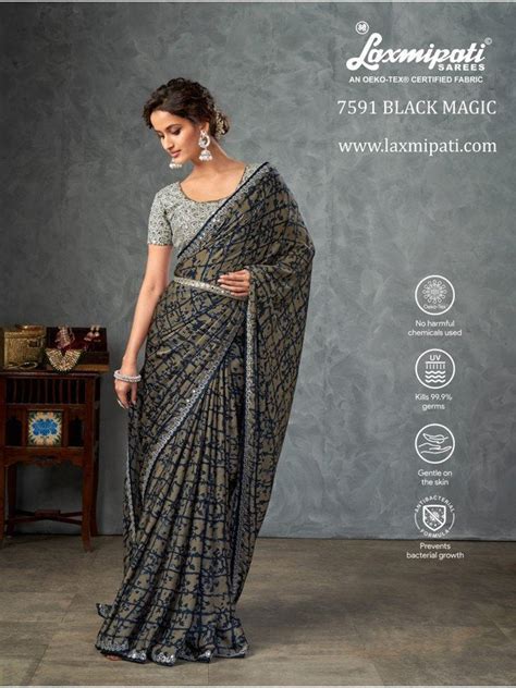 Laxmipati Black Magic 7591 Cream Italian Silk Saree – SANSKAR
