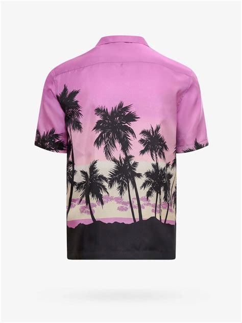 Palm Angels Shirt Pink Mens Palm Angels