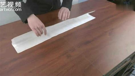四尺四开宣纸折叠技法-十字折叠法_腾讯视频