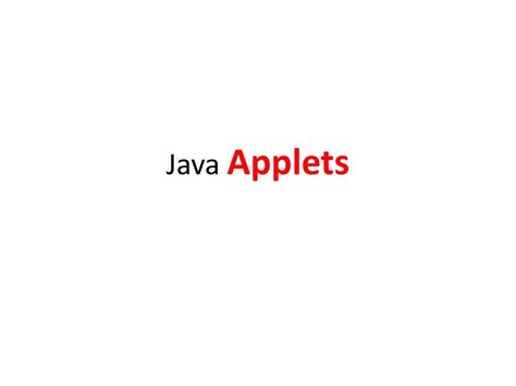 Image result for Java Applets
