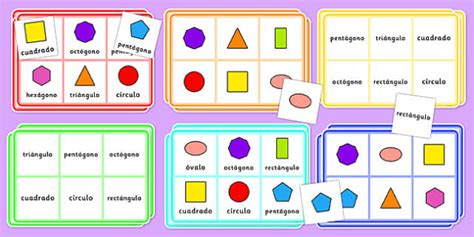 Formas geométricas 2D - Bingo