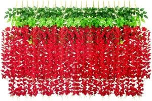 well art gallery Artificial Fake Wisteria Hanging Flower for indoor ...