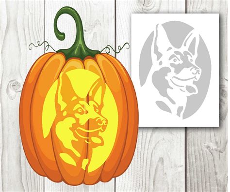 Printable Dog Pumpkin Stencil | FREE Printable