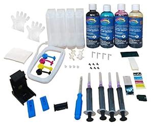 GoColor CISS for GOHP Printer KIT (100 ml X 4 Color Bottle with CISS ...