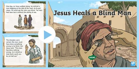 Jesus Heals a Blind Man PowerPoint