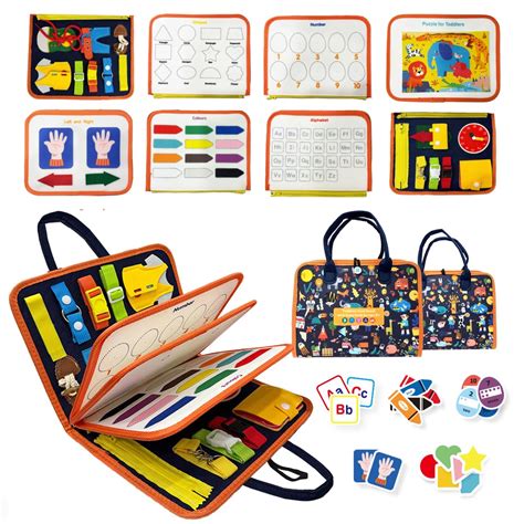 Buy Wembley Busy Board Activity Binder Interactive Sensory Educational ...