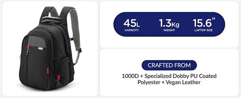 HARISSONS Sirius Travel Laptop Backpack | 45L | Fits 15.6” Laptop ...