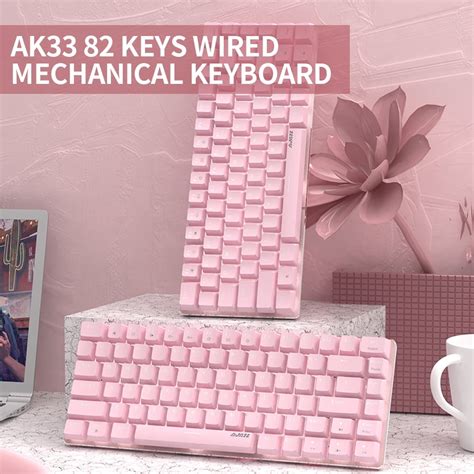 Buy Ajazz AK33 82 Keys USB Wired Mechanical Keyboard Monochromatic ...