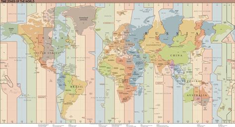 South America Time Zone Map - Guide of the World