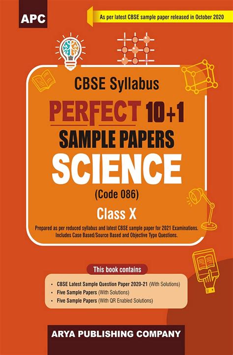 Perfect 10+1 Sample Papers Science (Code -086) Class-X : Subject ...