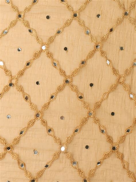 Embroidered Chiffon Dupatta with Mirror Work Dupatta Bazaar