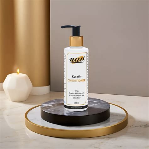 Nau Keratin Hair Conditioner (With keratin & Hyaluronic Acid) For smoo ...