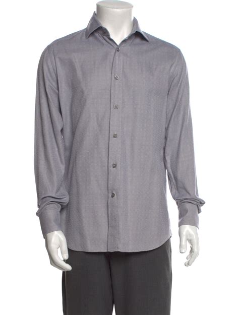 Prada Vintage 2000's Dress Shirt - Grey Dress Shirts, Clothing ...