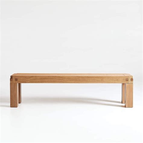 Knot Rustic Dining Bench | Crate and Barrel KSA