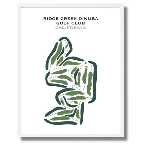 Buy the best printed golf course Ridge Creek Dinuba Golf Club ...