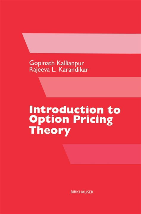 Buy Introduction to Option Pricing Theory Book Online at Low Prices in ...
