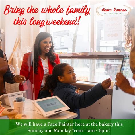Victoria Day Long Weekend at Anima Romana Italian Bakery ?????, 149 ...