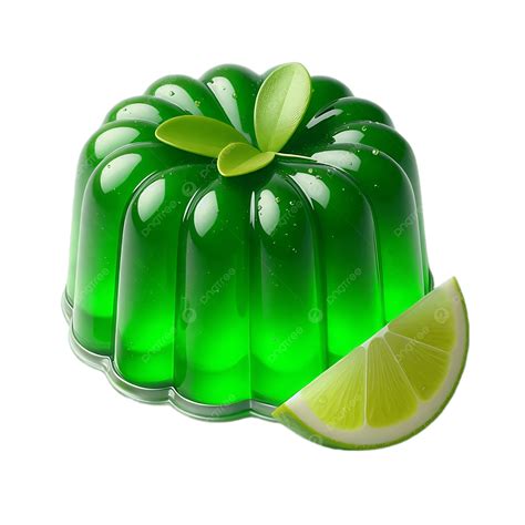 Vibrant Green Lime Jelly Dessert, Lime Jelly, Green Jelly, Dessert PNG ...
