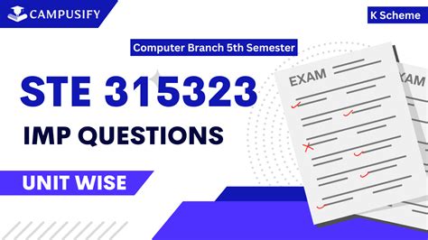 STE Important Questions K Scheme 315323 MSBTE exam preparation