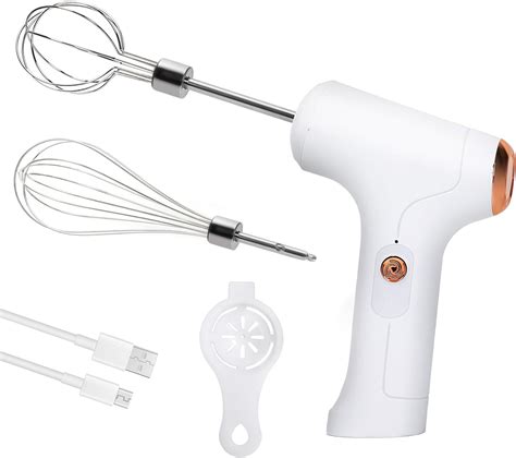Amazon.com: Cordless Hand Mixer Rechargeable & Mini Food Processor - 3 ...