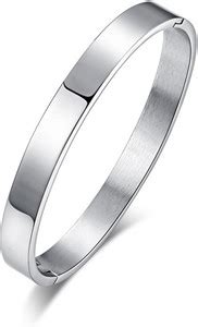 Divastri Stainless Steel Silver Kada Price in India - Buy Divastri ...